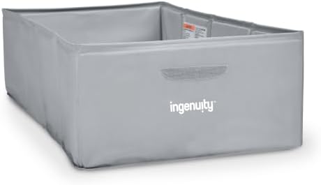 Ingenuity Tuckaway Toddler Folding Tub, Converts Shower to Tub, Folds to Store, Easy to Clean, No Assembly Required, Portable Baby Bathtub for Travel, 12M-5Y, Gray - Image 4
