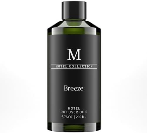 Hotel Collection Diffuser Oil-Breeze, 6.76 Fl Oz (200ml), Home Luxury Aroma & Hotel Fragrance Diffuser Oil- Essential Oils for Aromatherapy Bigger Bottle,Longer Lasting Aroma by MISIJIEssentialOilsOverall
