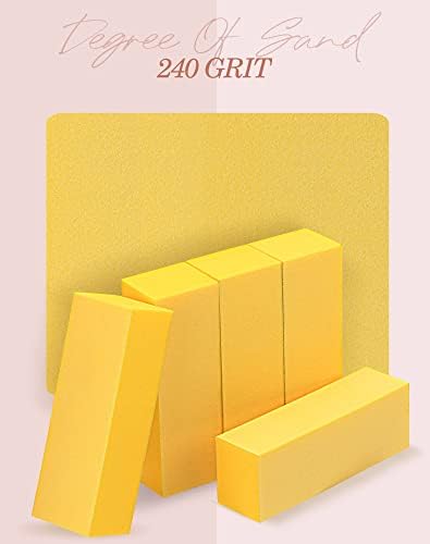 Maryton Nail Buffer Fine Grit Finishing Block for Natural Nails, 5 PCS - Image 2