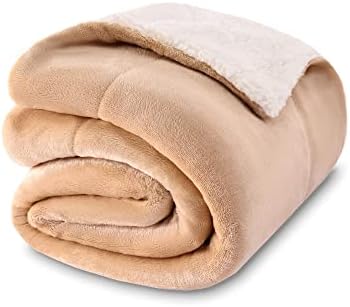NANPIPER Baby Sherpa Blanket,Warm Toddler Throw Blanket,Soft Newborn Fleece Blanket for Winter (Beige,30x40 inches) by NANPIPER