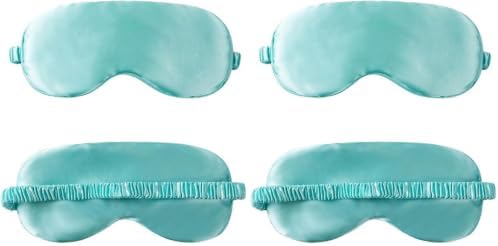 Sleep Masks Soft Silky Eye Mask Cover for Sleeping for Women and Men (Pack of 2) by LMGERBUD