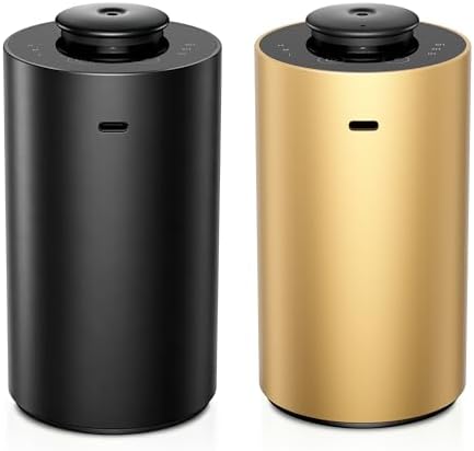 Airversa 2 Pack ANX Waterless Diffuser for Essential Oil, Black + Gold by Airversa