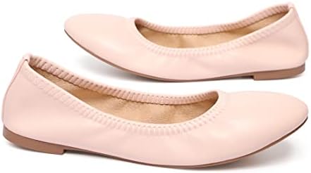 LM Women's Ballet Flats Round Toe Slip On Flats Shoes Casual Dress Shoes Foldable Portable Travel Ballet Flat - Image 5