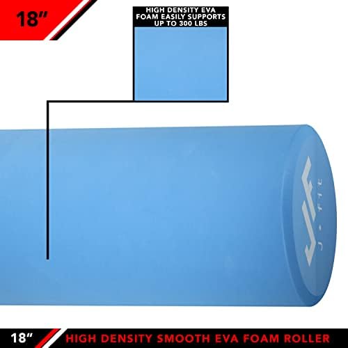 JFIT High Density Smooth EVA Foam Roller - Made in Taiwan - Multiple Size Options Available - Exercise, Massage, Muscle Recovery, Round Foam Roller - Image 4
