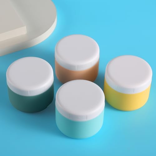 kuangre Travel Containers for Toiletries, Silicone Cream Jars BPA-Free, Leak-proof 3oz Travel Size Containers, Portable Size Silicone Jars with Lid for Cosmetic Face Hand Body Cream (4 Pack) - Image 5