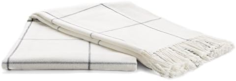 Arus Acrylic Highlands Collection Queen Size Throw Blanket White, 60x80 - Image 2
