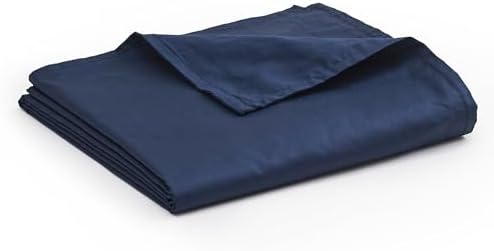 YnM Cotton Duvet Cover for Weighted Blankets (Navy, 41''x60'') by YNM