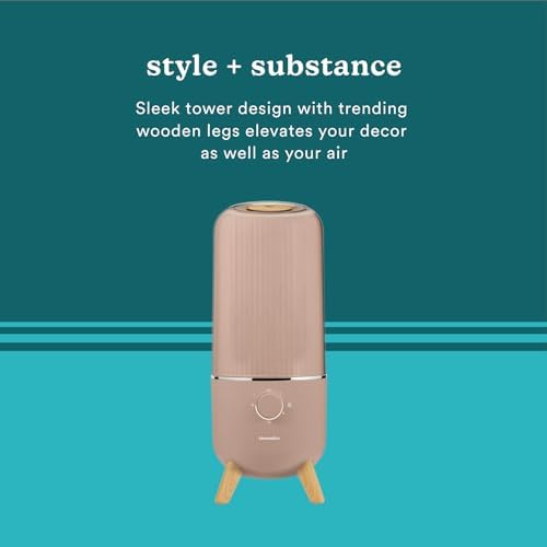 Homedics Ultrasonic Humidifier, Bedrooms and Home Offices, 0.97-Gallon Tank - Image 5