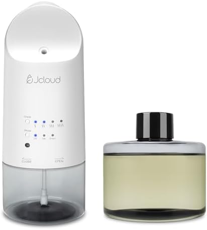 JCLOUD Waterless Plug in Scent Diffuser Starter Kit for Large Room, White by JCLOUD