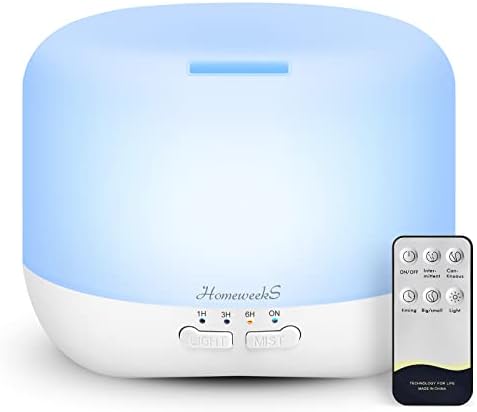 Homeweeks Essential Oil Diffuser for Room Aromatherapy Scent Diffuser by Homeweeks