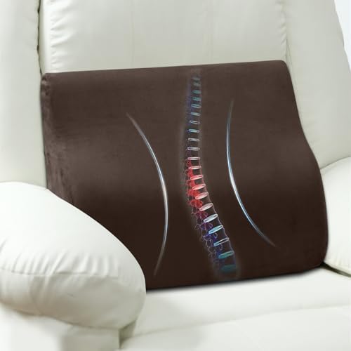 Lumbar Support Pillow for Recliner, Ergonomic Back Support Pillow by AHUAWA