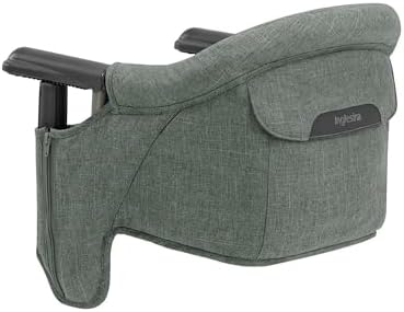 Inglesina Fast Table Chair, Pine Green Melange - Portable Baby High Chair - for Babies & Toddlers up to 37 lbs - Fits Tables 0.8'' to 3.5'' Thick - Compact & Easy to Use - Travel Bag Included by Unknown
