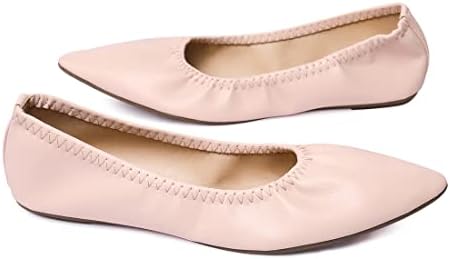 Women's Ballet Flat Slip On Flats - Classic Casual Dress Shoes, Foldable Portable Travel Ballet Walking Shoes - Image 6