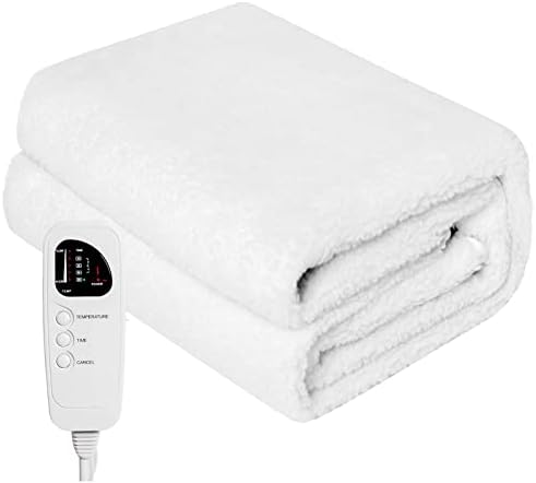 WELLHUT Massage Table Warmer Heating Pad, UL Certified Spa Massage Bed Warmers, Deluxe Fleece Table Cover w/ 5 Heat Levels, 8 Timer Settings, 12 Ft Cord, Machine Washable by WELLHUT