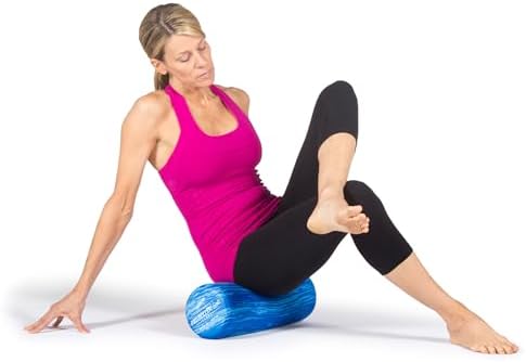 OPTP PRO-Roller Soft Density Foam Roller – Round, Short Blue, 18" x 6" - Image 4