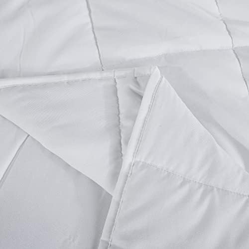 L'AGRATY Weighted Blanket - 60"x80" 20lbs Cooling Breathable Heavy Blanket Microfiber Material with Glass Beads for Adult All-Season Summer Fall Winter Soft Thick Comfort - Image 3