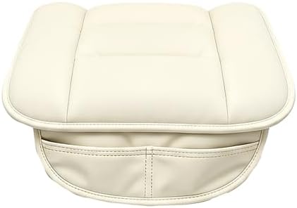 CORRIDOR Genuine Leather Seat Cushion for Car - Handmade - Relieve Hip, Pressure and Sciatica Pain - Ideal for Lower Back Pain - for Office Chair and Car Seat (Off White, Cushion) - Image 2