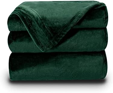 NANPIPER Fleece Blankets Super Soft Flannel King Size Blanket for Bed Luxury Cozy Microfiber Plush Fuzzy Blanket,Olive Green by NANPIPER