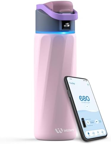 WaterH BOOST Smart Water Bottle Tracker with Reminder to Drink Water, 24oz by WATERH