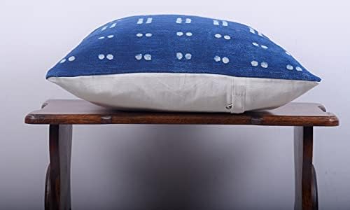 Trade Star Indigo Square Cushion Cover Handmade Sofa Pillowcase Hand Block Farmhouse Accent Cushion Cover Luxury Sofa Throw Pillow Cover for Living Decor (Indigo (Blossom), 18 X 18 Inch) - Image 3