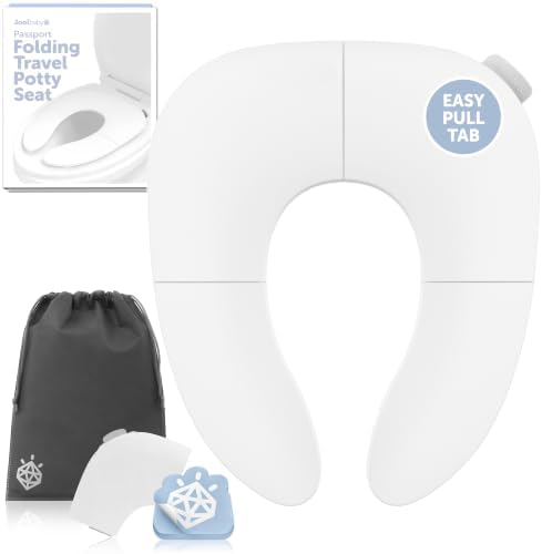 Jool Baby Folding Travel Potty Training Seat – Easy-Remove Pull Tab (White) by Unknown