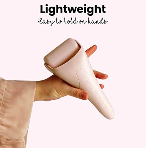 ROSELYNBOUTIQUE Ice Roller for Face & Gua Sha Facial Tools - Wrinkles Fine Lines Puffiness Massager Facial Skin Care Tools - Self Care Gifts for Men Women (Beige) - Image 3
