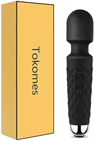 Power Wand Massager, Wireless Waterproof USB Rechargeable Massage with 8 Powerful Speeds 20 Modes Vibration,Mini Frequency for Muscle Aches & Sports Recovery by Tokomes