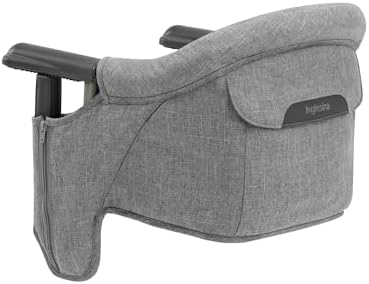 Inglesina Fast Table Chair, Stone Gray Melange - Portable Baby High Chair - for Babies & Toddlers up to 37 lbs - Fits Tables 0.8'' to 3.5'' Thick - Compact & Easy to Use - Travel Bag Included by Unknown