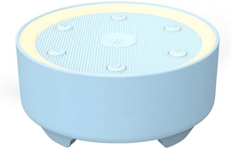 Kipcush White Noise Machine for Sleeping, Baby & Adults, High-Fidelity Non-Looping Sounds, Sleep Sound Machine with Dimmable Night Light, USB Powered, Memory Function, Home, Nursery & Travel by Kipcush%C2%AE