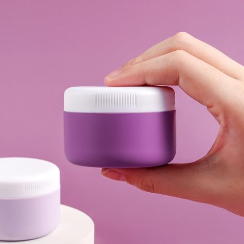 kuangre Travel Containers for Toiletries, Silicone Cream Jars BPA-Free, Leak-proof 1.35oz Travel Size Containers, Portable Size Silicone Jars with Lid for Cosmetic Face Hand Body Cream (4 Pack) - Image 2