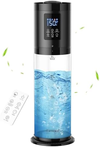 8L Humidifiers for Bedroom, 30dB Quiet, 500ft² Coverage, 60H Runtime by NexvaDirect
