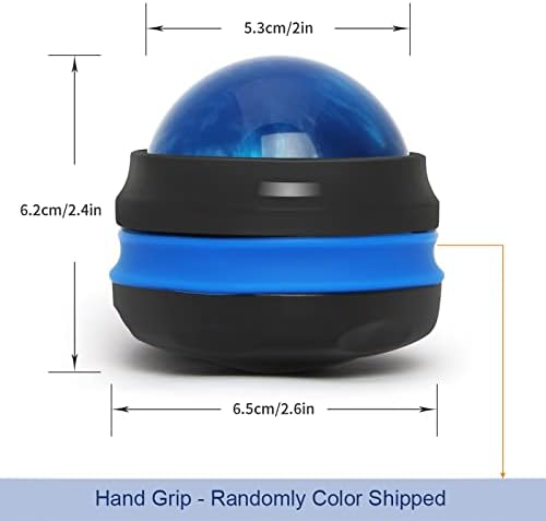 Coolrunner Massage Ball, Manual Roller Massager, Handheld Self Massage Therapy and Relax Full Body Tools for Sore Muscles, Shoulders, Neck, Arms, Legs, Back, Foot, Body (Blue) - Image 2