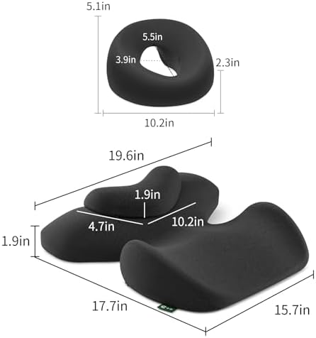 Prone Massage Pillow, a Chest and face Support Sleep Pillow, is Suitable for Massage, SPA and Sleep. It Comes with a Removable and Washable Cover, a Non-Slip Bottom (Dark Grey) - Image 2