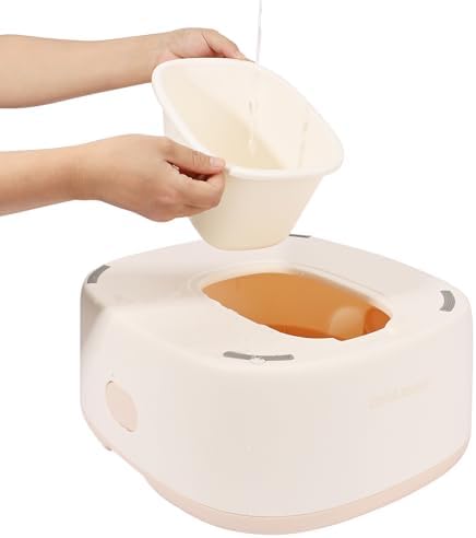 Bebamour Potty Training Toilet 3 in 1 Multi-Functional Potty Seat Detachable Baby Potty Step Stool Anti-Slip Stable Potty Training Toilet with 100 Pack Trash Bags (Pink) - Image 6