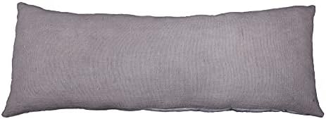 Trade Star Designer Lumbar Throw Cushion Case 100% Cotton Pillow Cover Handcrafted Cushion Cover Mudcloth Pillow Case Authentic Mudcloth Spring Fall Decor Modern (Grey Solid 14X36 INCHES) by TradeStar