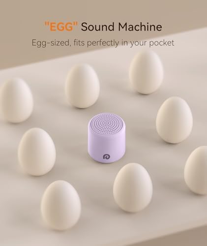 Dreamegg Portable White Noise Machine, 1000mAh Battery, Travel, Purple - Image 2