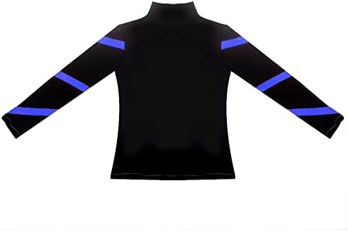 LIUHUO Girls Ice Skating Jackets Women Stripes Training Practice Figure Skating Tops Costs Fleece - Image 3