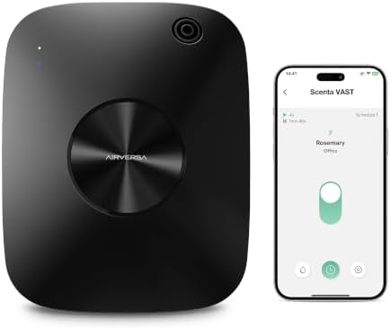 Airversa ANA Smart Waterless Essential Oil Diffuser for Large Room, Black by Airversa