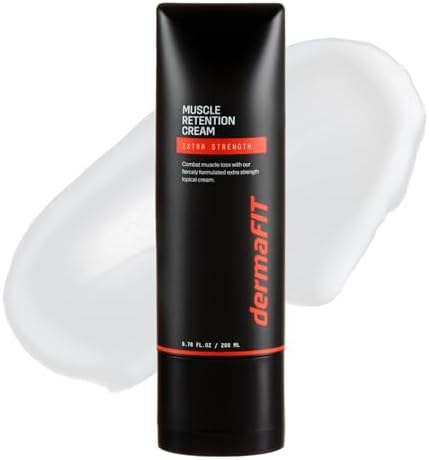 Extra Strength Muscle Maintenance Cream, Post Workout Recovery & Strength, Double-Enhanced Effect of Muscle Loss Prevention, 200ml, No Artificial Fragrance Topical Analgesic for Muscle by dermaFIT