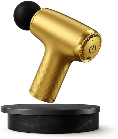 GLDN Mini Massage Gun with Luxurious Gold Finish, High Intensity Deep Tissue Percussion Massager for Back, Neck, & Body Pain, Electric Massager with 4 Massage Heads, Pain Relief Gifts for Men & Women - Image 2