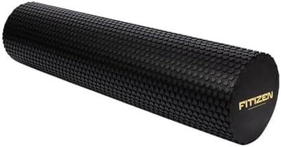 Fitizen Foam Roller – Muscle Massage Rehab Stiff Back Pain Physical Therapy Deep Tissue Firm Exercise Equipment Home Gym Stress Yoga Pilates for The Fit Citizen by FitNation by FITNATION