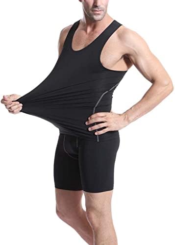 Mens 3 Pack Compression Tank Tops Sleeveless Compression Shirt - Image 2