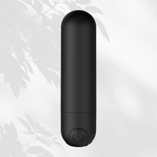 BLIKECH 10 Modes Quiet Waterproof Tool Powerful Mini Stick for Women Pleasure, Silicone Material Wrap Handheld Travel Pocket Portable Soft Toys Massage Ball for Body Relax Black by BLIKECH