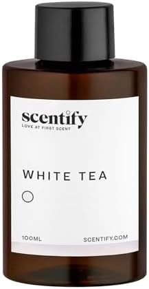 Scentify White Tea Aroma Oil Refill for Diffusers – Citrus, White Tea & Soft Florals, Amber Woods & Palo Santo – Luxury Aromatherapy Fragrance – 100ml / 3.38oz - Image 2