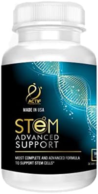 ACTIF STEM Cell Support - Maximum Strength with 10+ Stem Cell Factors, Non GMO, 2 Month Supply, Made in USA by ACTIF