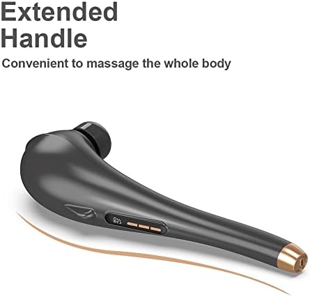 Back Massager for Pain Relief, Portable Cordless Massager with Type-C Charging, Deep Tissue Back Massage Machine, Hand Held Massage Tool, Body Relaxation Handheld, Rechargeable - Image 3