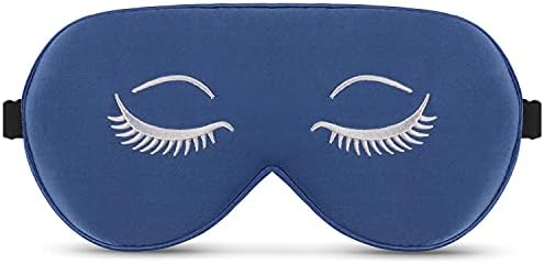Alaska Bear Mulberry Silk Sleep Mask, Cool and Smooth (Eyelashes) by ALASKABEAR