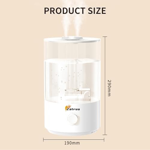Zatura Dual Spray Large Capacity 5l Humidifier Home Desktop Fog Humidifier Hydration Air Aromatherapy Machine - Image 6