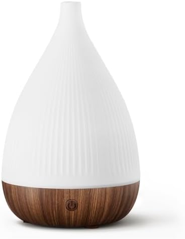 SOULORIGIN Ultrasonic Essential Oil Diffuser, Home Fragrance Aroma Diffuser with Auto Shut-Off, 8-Color Night Light & Ultra-Quiet Operation, BPA-Free Portable Aromatherapy Humidifier for Home (Dark) by SoulOrigin