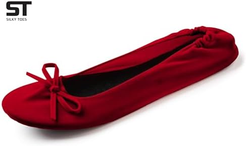 Velvet Foldable Flats for Women, Portable Ballet Shoes for Travel & Events - Image 3